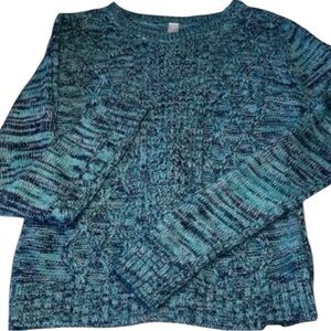 PS Brand Girls Size 14 Dark Teal Long Sleeve Sweater with add on scarf